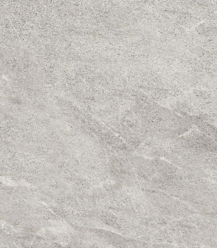 A single grigio Rocky Porcelain tile photographed close up. The grey tile is smooth, yet incredibly detailed.